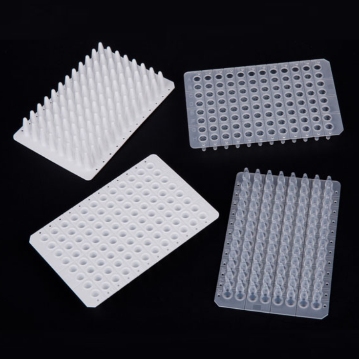 Placas descartáveis ​​de 96 poços de PCR